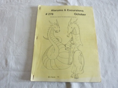 Alarums & Excursions #278 - APA - Oct-1998 - Roleplaying Magazine