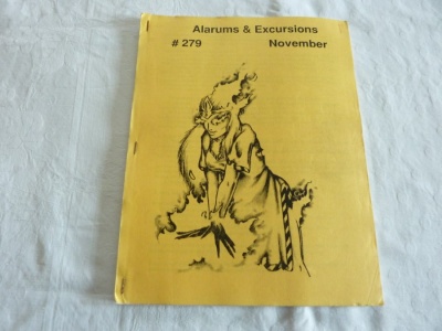Alarums & Excursions #279 - APA - Nov-1998 - Roleplaying Magazine
