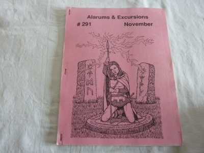Alarums & Excursions #291 - APA - Nov-1999 - Roleplaying Magazine