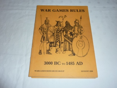 War Games Rules 3000BC to 1485AD - War Games Research Group 1980