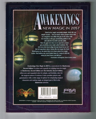 Awakenings New Magic in 2057 #7120 - FASA Corporation 1995 - Shadowrun RPG