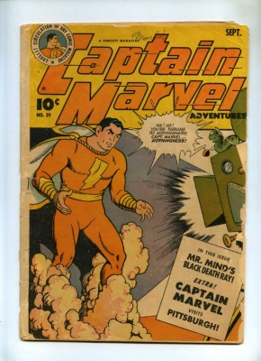Captain Marvel Adventures #39 - Fawcett 1944 - GD-