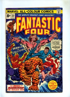 Fantastic Four #153 - Marvel 1974 - Pence - Thundra Mahkizmo