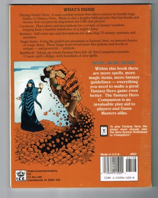 Fantasy Hero Companion #502 - Hero Games 1990 - Sourcebook for Fantasy Hero RPG