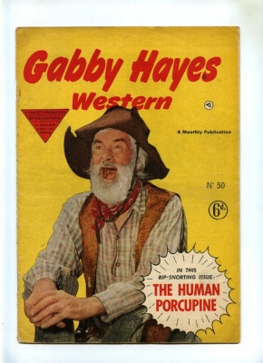 Gabby Hayes Western #50 - L Miller 1951 - VG+ - Pence