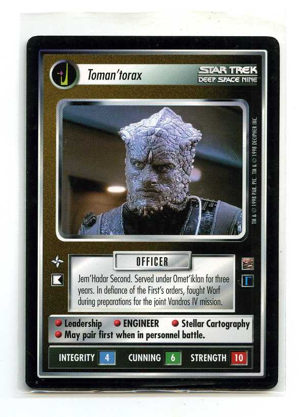 Star Trek CCG DOM Dominion Toman/'Torax