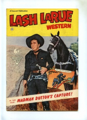 Lash Larue Western #66 - L Miller 1950's - VG- - Pence