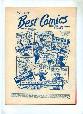 Master Comics #91 - L Miller 1950's - VG - Pence