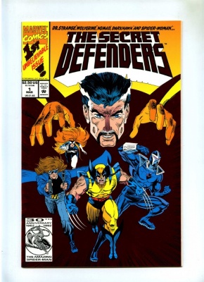 Secret Defenders #1 - Marvel 1993 - Foil Cvr - Dr Strange Wolverine Spider-Woman