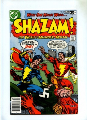 Shazam #34 - DC 1978 - Origin Capt Nazi & Capt Marvel Jr Retold