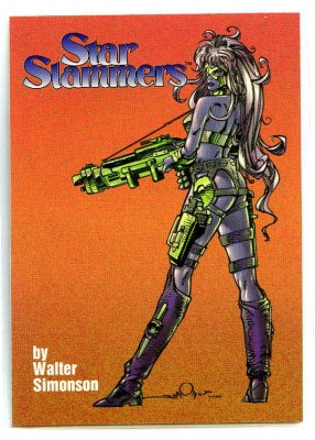 Star Slammers - P2 - Cards Illustrated - Mailbu Comics 1994 - Walter Simonson - Promo Card