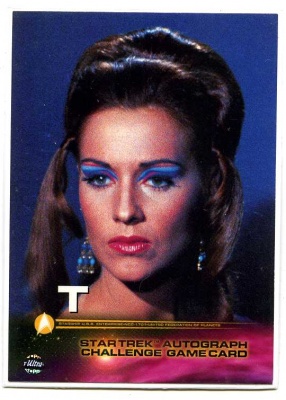 Star Trek Autograph Challenge Game Card - Card T - Fleer Skybox 1999
