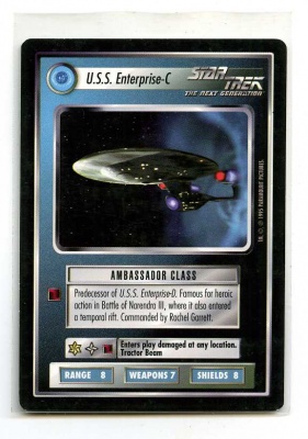 Star Trek CCG Alternate Universe - Paramount 1995 - U.S.S. Enterprise-C - Ships: Federation - Rare - BB