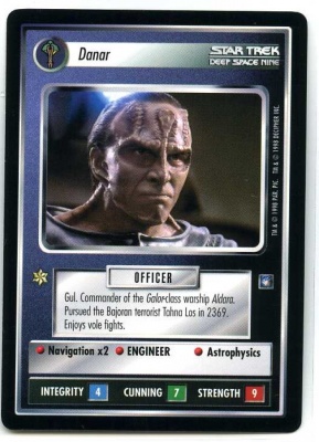 Star Trek CCG Deep Space Nine - Decipher 1998 - Danar - Personnel Cardassian - Rare - BB