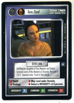 Star Trek CCG Deep Space Nine - Decipher 1998 - Tora Ziyal - Personnel Cardassian,Bajoran - Rare - BB