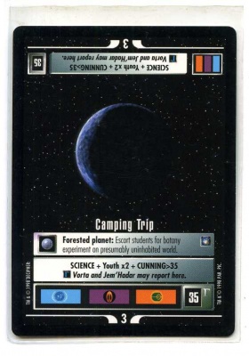 Star Trek CCG Deep Space Nine - Decipher 1998 - Camping Trip - Missions - Rare - BB