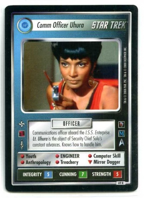 Star Trek CCG Mirror Mirror - Decipher 2000 - NM-MT to MT - Comm Officer Uhura - Personnel - Rare - BB