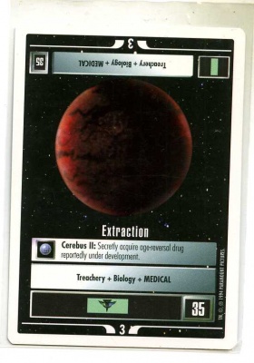 Star Trek CCG Premiere - Paramount 1994 - Extraction - Missions - Rare - WB