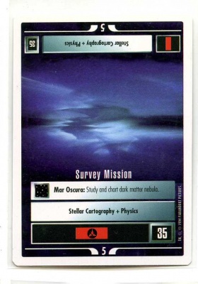 Star Trek CCG Premiere - Paramount 1994 - Survey Mission - Missions - Rare - WB