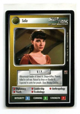 Star Trek CCG The Dominion - Decipher 1998 - Salia - Personnel: Non-Aligned - Rare - BB