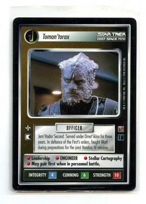 Star Trek CCG The Dominion - Decipher 1998 - Tomantorax - Personnel: Dominion - Rare - BB