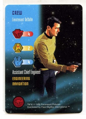 Star Trek TCG - Paramount 1996 - Lieutenant DeSalle - Crew - Rare