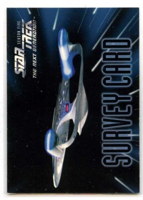 Star Trek The Next Generation TNG Season 5 - Survey Card
