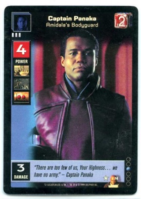 Star Wars Young Jedi CCG Jedi Council Foil - Decipher 1999 - NM to NM-MT - F4 - Captain Panaka Amidala's Bodyguard - Super Rare