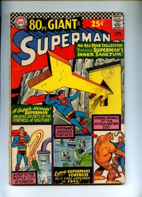 Superman #187 - DC 1966 - 80Pg Giant
