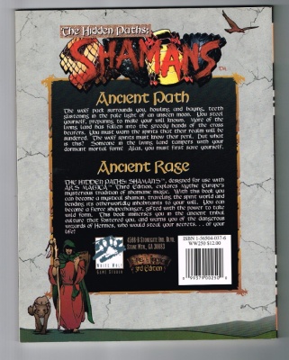 The Hidden Paths Shamans WW250 - White Wolf - Spirit World ARS Magica 3rd Ed RPG