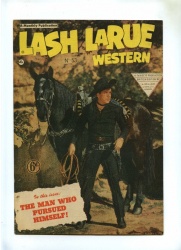 Lash Larue Western #53 - L Miller 1950's - VG+ - Pence