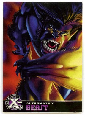 X-Men All Chromium Ultra Embossed Card - #1 - 1995 - Beast