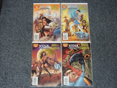 Xena Army of Darkness What Again #1 to #4 - Dynamite 2008 - Complete Set