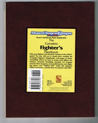 Complete Fighter's Handbook #2110 - AD&D 2nd Ed - 1993 - PHBR1 - TSR
