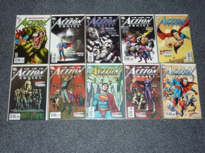 Action Comics #854 to #863 - DC 2007 - 10 Comic Run - Superman