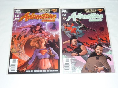 Adventure Comics #9 #10 - DC 2010 2 Comic Run Last Stand of New Krypton Superboy