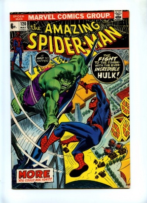 Amazing Spider-Man #120 - Marvel 1973 - Pence - Classic Vs Hulk