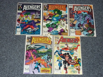 Avengers #296 #297 #298 #299 #300 - Marvel 1988 - 5 Comics