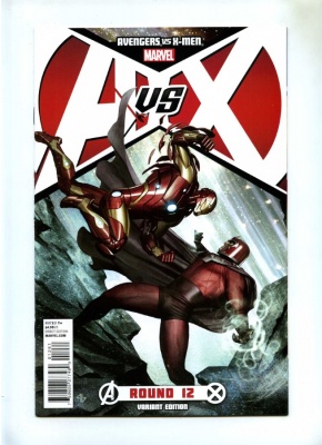 Avengers vs X-Men #12E - Marvel 2012 - Iron Man vs Magneto Variant Cvr
