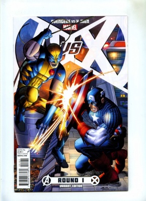 Avengers vs X-Men #1B - Marvel Wolverine vs Capt America Var Cvr John Romita Jr