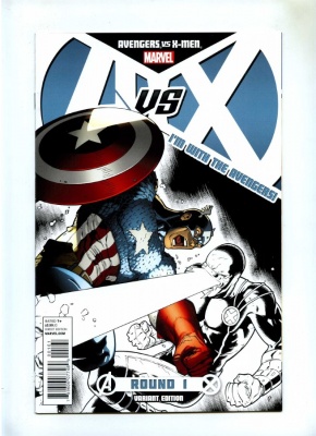 Avengers vs X-Men #1D - Marvel Cyclops vs Capt America Variant Cvr Ryan Stegman