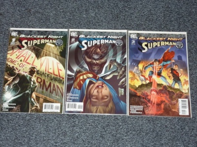 Blackest Night Superman #1 to #3 - DC 2009 - Complete Set