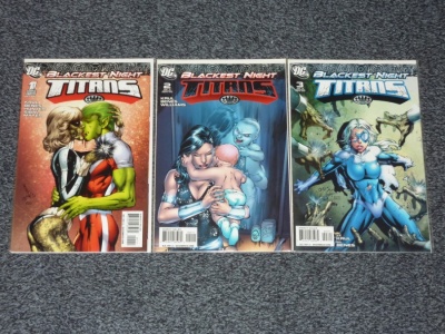 Blackest Night Titans #1 to #3 - DC 2009 - Complete Set