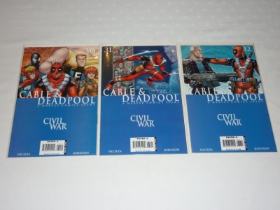 Cable Deadpool #30 #31 #32 - Marvel 2006 - 3 Comic Run - Civil War