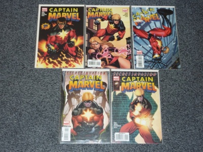 Captain Marvel #1 to #5 - Marvel 2008 - Complete Set - Secret Invasion
