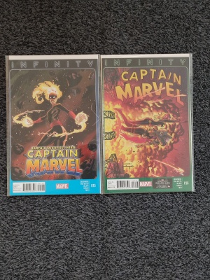 Captain Marvel #15 #16 - Marvel 2013 - 2 Comic Run - Infinity