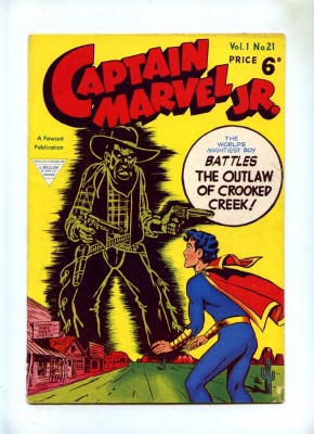 Captain Marvel Jr #21 - L Miller 1950's - VG- - Pence