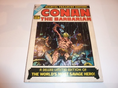 Conan the Barbarian #4 - Marvel 1975 - Treasury Edition - VG/FN