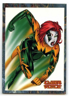Cyber Force - Stryke Force - #3 - Cards Illustrated - Image 1994 - Veolcity