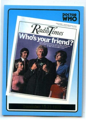 Doctor Who Radio Times Cover Card - R12 - Dec 15-21 1973